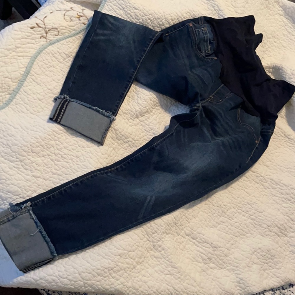 Maternity over-the-belly jeans